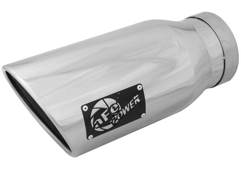 aFe MACH Force-Xp 5in Inlet x 7in Outlet x 15in length 304 Stainless Steel Exhaust Tip thumbnail 2