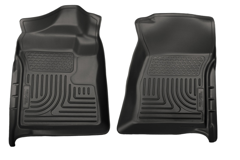 Husky Liners 07-12 Chevrolet Silverado/GMC Sierra Regular Cab WeatherBeater Black Floor Liners thumbnail 7