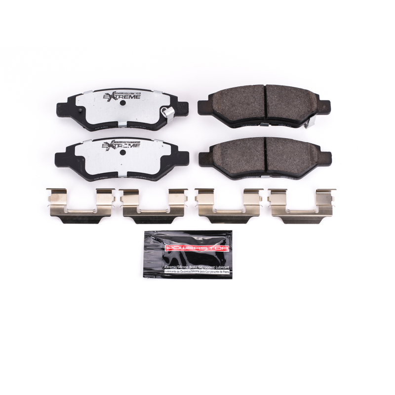 Power Stop 08-14 Cadillac CTS Rear Z26 Extreme Street Brake Pads w/Hardware