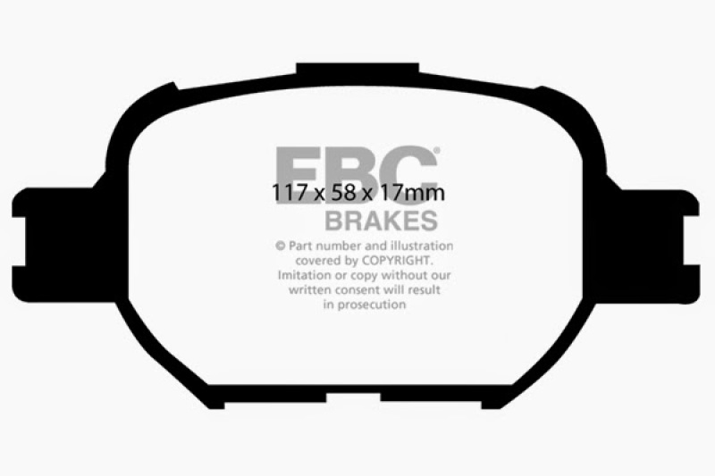 EBC 04-10 Scion TC 2.4 Ultimax2 Front Brake Pads thumbnail 4