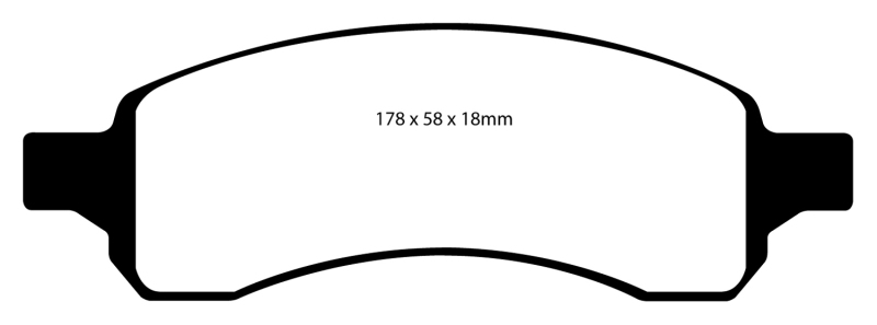 EBC 07+ Buick Enclave 3.6 Ultimax2 Front Brake Pads thumbnail 2
