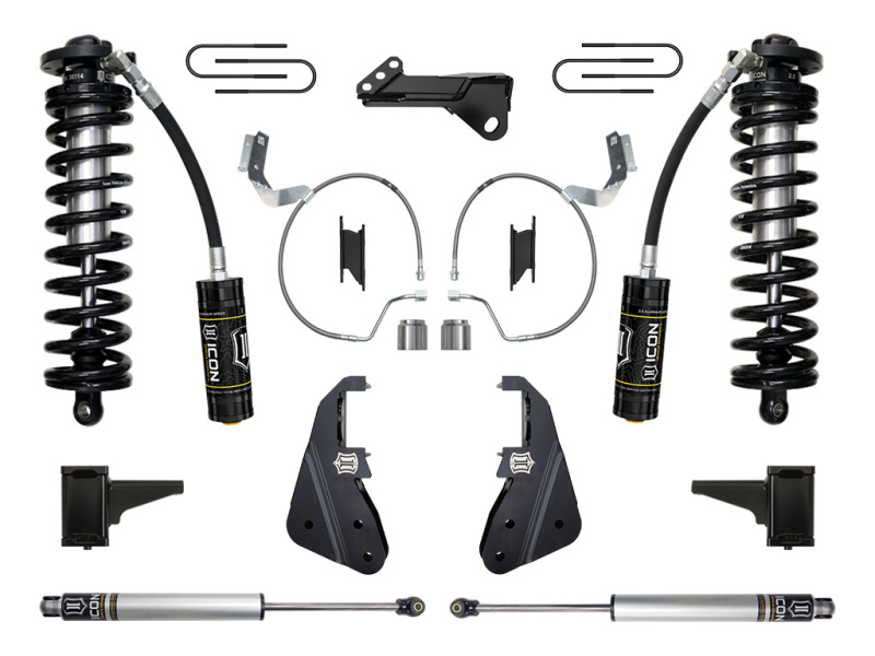 ICON 23-25 Ford F-250/F-350 Super Duty 4WD 4-5.5in Lift Stage Coilover Conversion System