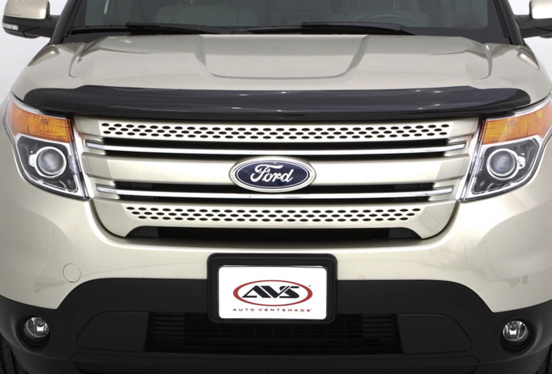 AVS 11-15 Ford Explorer (Excl. Sport Model) High Profile Bugflector II Hood Shield - Smoke thumbnail 3