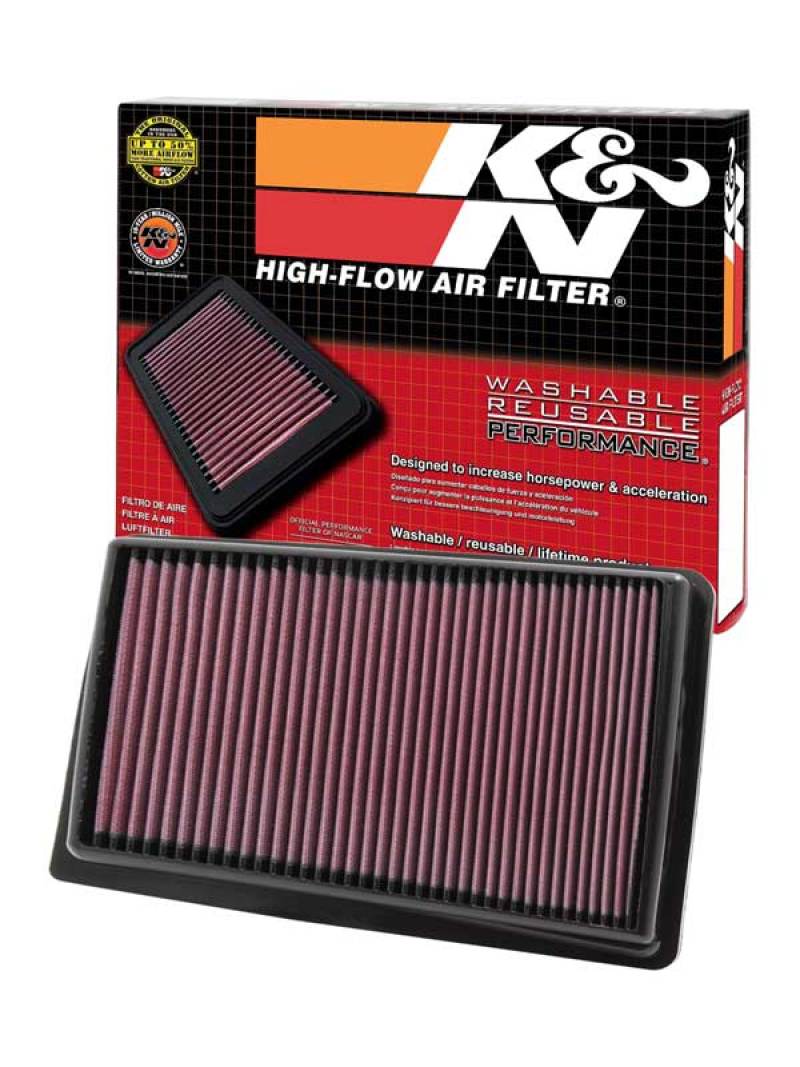 K&N 09 Hyundai Genesis 4.6L V8 Drop In Air Filter thumbnail 4