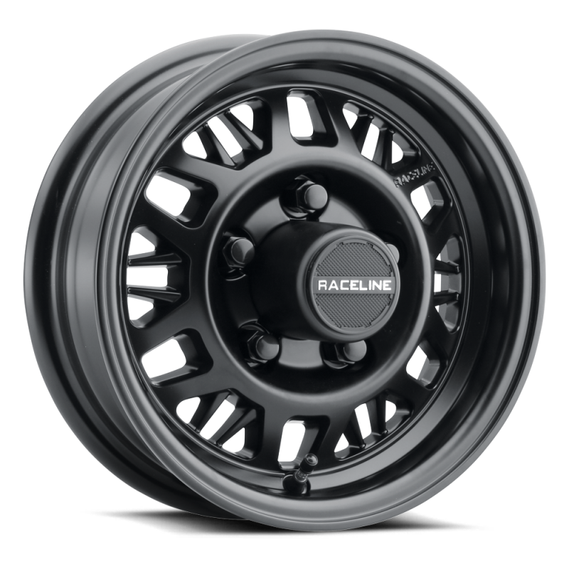 Raceline 451B Ryno 15x5in / 5x4.5 BP / 0mm Offset / 3.19in Bore - Satin Black Wheel thumbnail 5