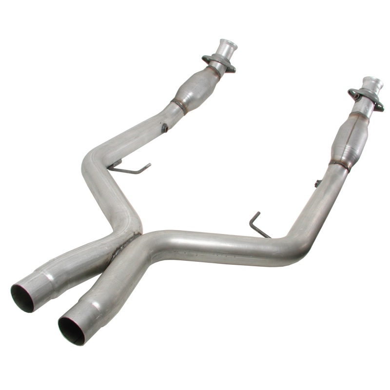 BBK 05-10 Mustang 4.6 GT High Flow X Pipe With Catalytic Converters - 2-3/4 thumbnail 2