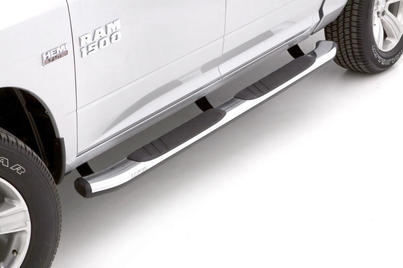 Lund 09-15 Dodge Ram 1500 Crew Cab (Built Before 7/1/15) 5in. Oval Bent Nerf Bars - Chrome thumbnail 7