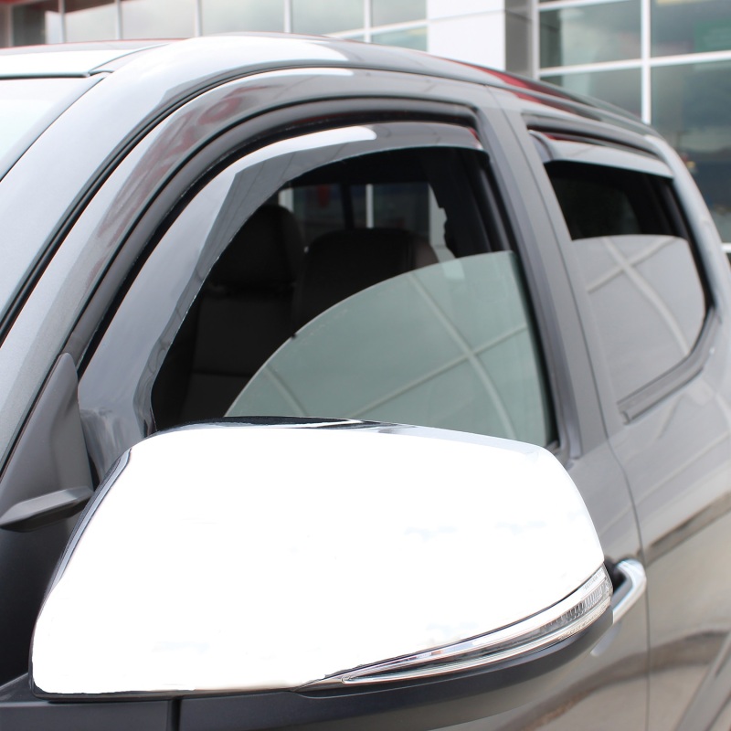 Westin 2016-2018 Toyota Tacoma Double Cab 4dr In-Channel Wind Deflector 4pc - Smoke thumbnail 6