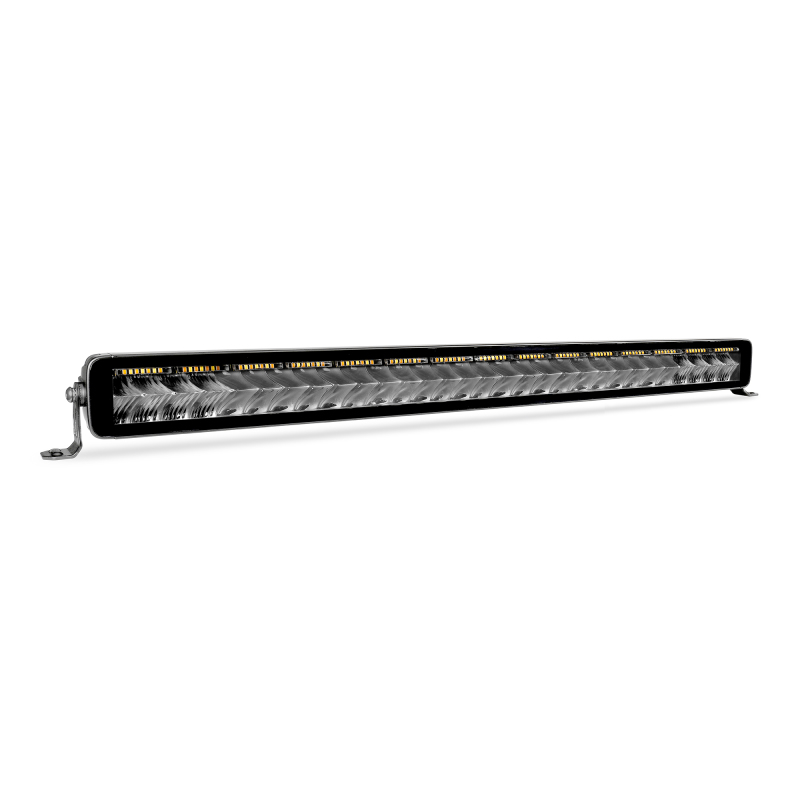 Go Rhino Xplor Blackout Combo Series Dbl Row LED Light Bar w/Amber (Side/Track Mount) 32in. - Blk thumbnail 5