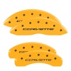 MGP 4 Caliper Covers Engraved Front & Rear C7/Corvette Yellow finish black ch thumbnail 8