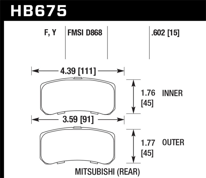 Hawk Performance Talon Brake Rotor and Pad Kits HKC4193.675Y Rotors/Pads, Drilled/Slotted, Black Geomet Coated Rotors, LTS Pads, Front, Chrysler, Dodge, Jeep, Mitsubishi, Kit thumbnail 9