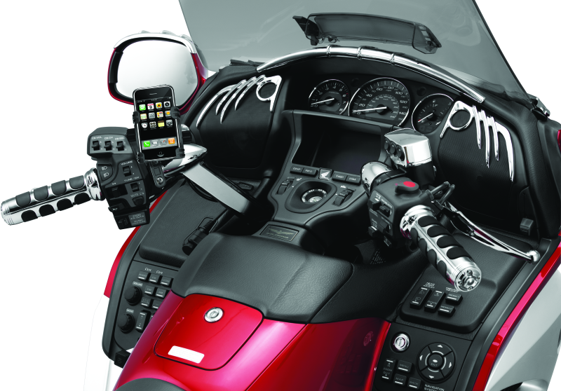 Kuryakyn Tech-Connect Device Mounting Systems 1698 Brake or Clutch Perch Mount, Clamp, Composite, Black, Ball Mount Base Included, Kit thumbnail 5