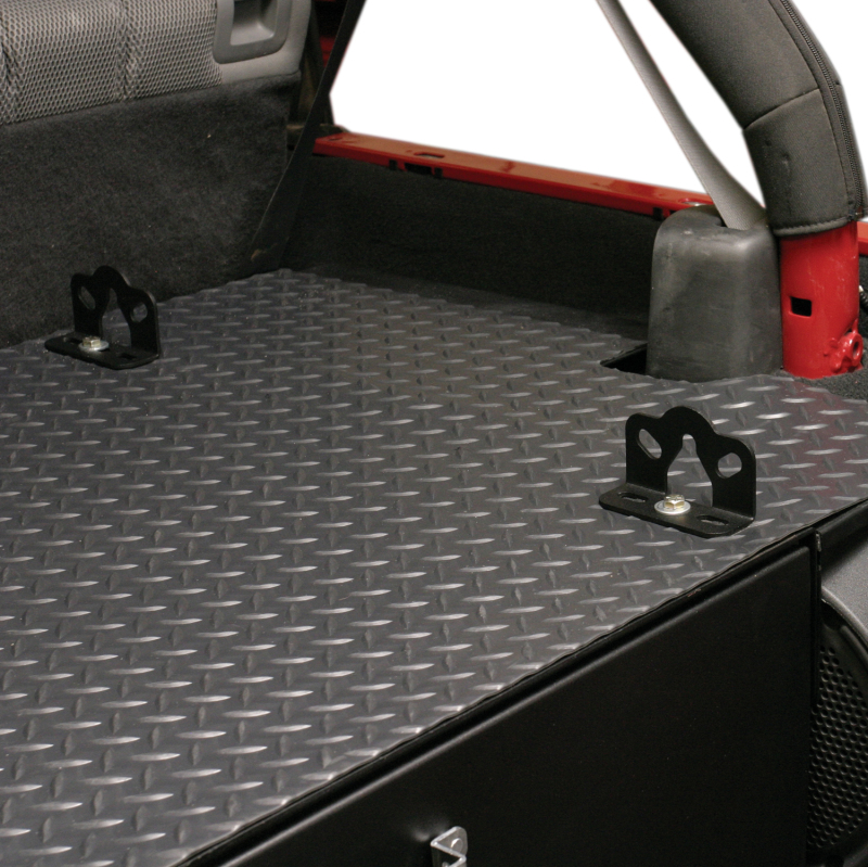 Tuffy 4Ftx3Ft Black Diamond Plate Vinyl Mat