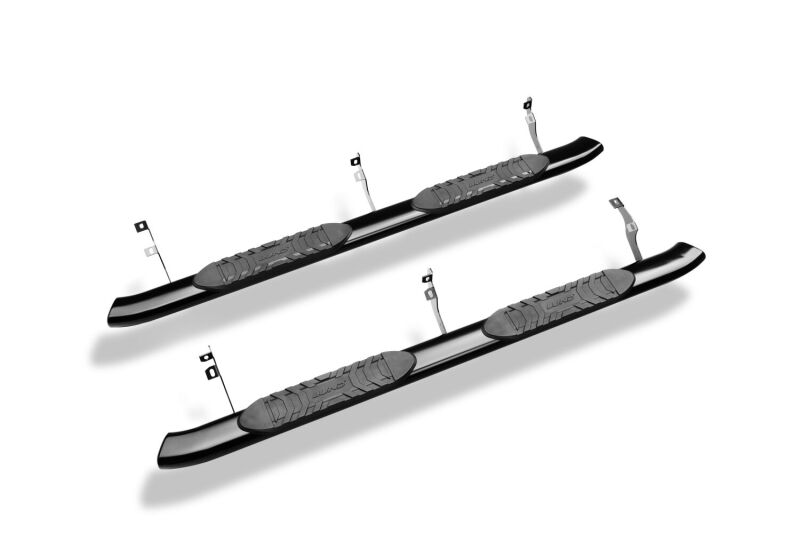 Lund 2019 Ford Ranger 5in. Oval Curved Steel Nerf Bars - Black