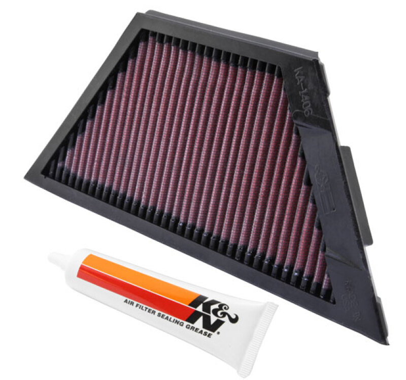 K&N Kawasaki ZX1rR Ninja/ZZR1400/1400GTR/ZX14R 11.25in O/S L x 4.75in O/S W Replacement Air Filter thumbnail 4