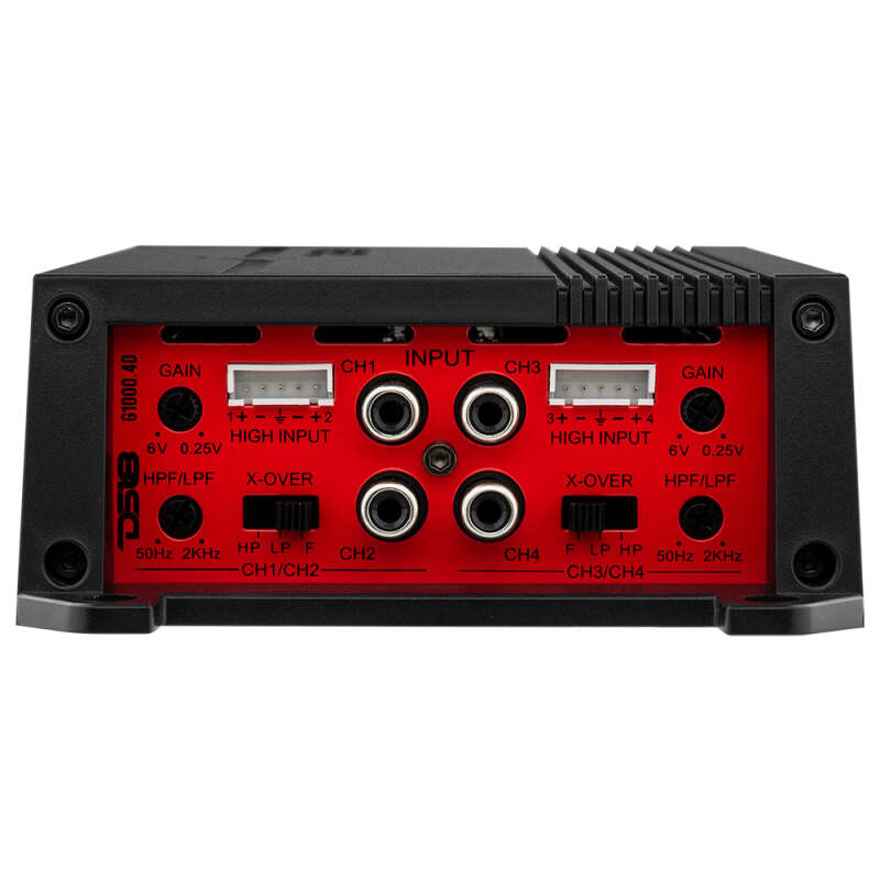 DS18 4-Channel Amplifier 2x 300/4ohm Bridge 4 x 150/2ohm 4 x 90/4ohm Watts RMS