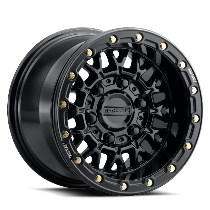 Raceline A15 Omega 15x7in / 5x114.3 BP / 25mm Offset / 68mm Bore - Gloss Black thumbnail 5