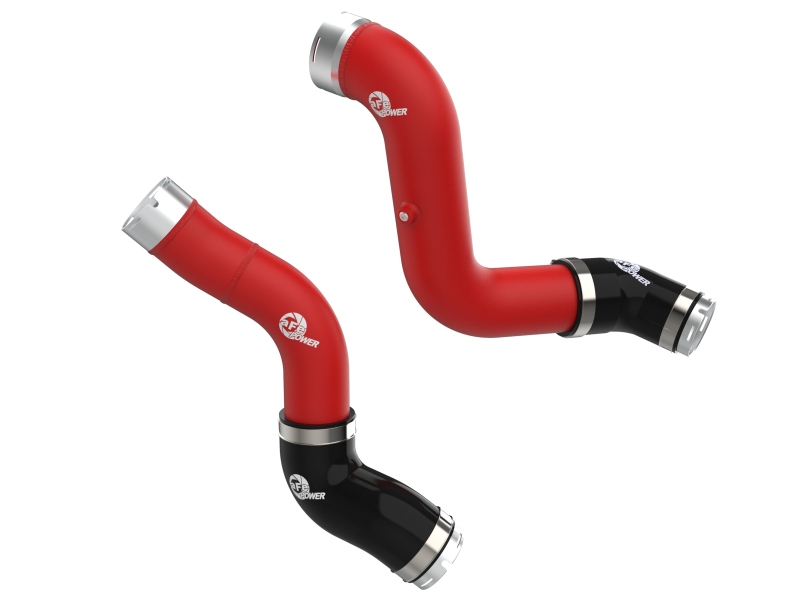 aFe 23-25 GM Colorado/Canyon L4-2.7L (t) BladeRunner Aluminum Hot & Cold Charge Pipe Kit - Red