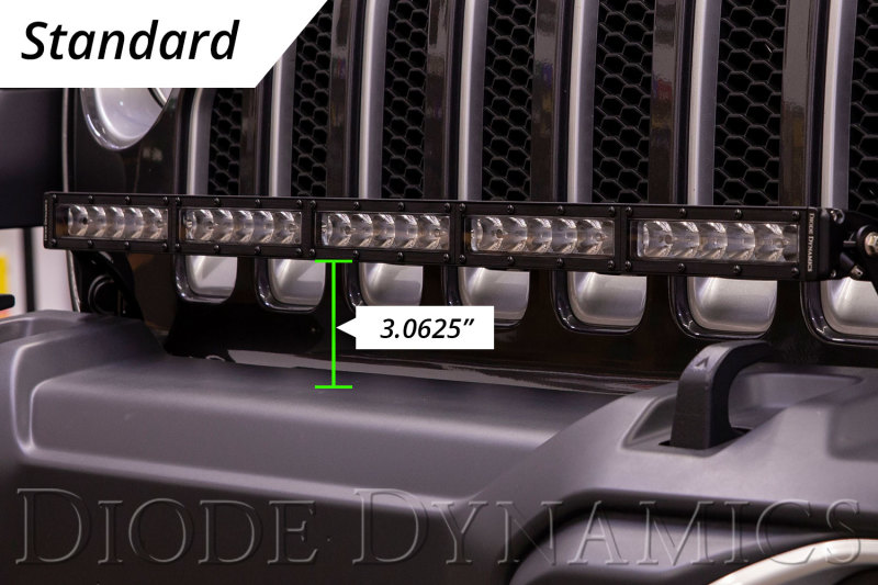 Diode Dynamics 18-21 Jeep JL Wrangler/Gladiator SS30 Bumper Bracket Kit - White Combo Dual thumbnail 9