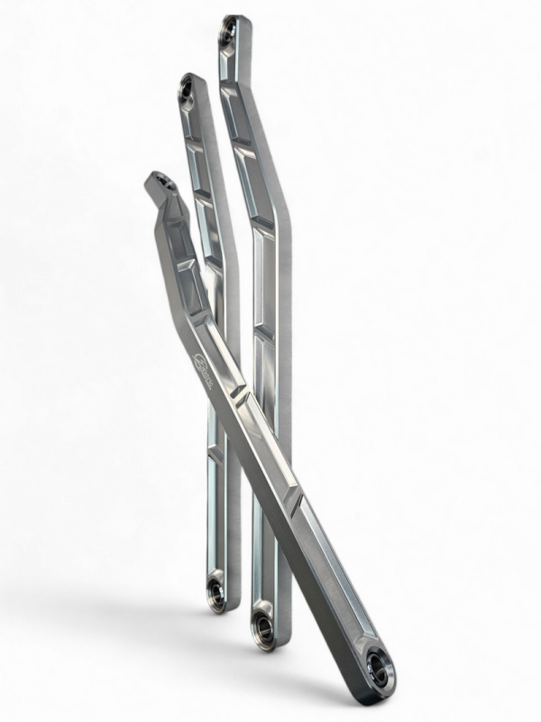 Elektric Offroad 2017+ Can-Am X3 Maverick High Clearance Radius Rods In Clear Finish For 72In