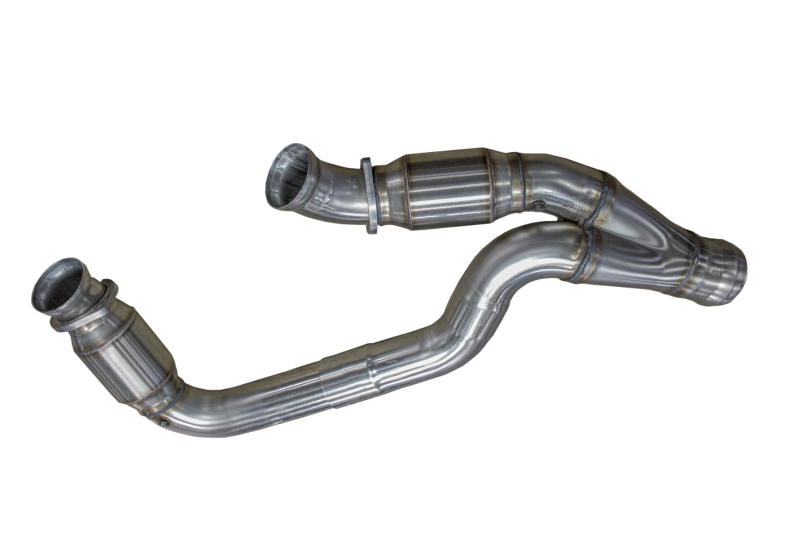 3in. Stainless Catted Y-Pipe. 2019-2023 GM 1/2 Ton Truck 6.2L.
3" Stainless Catted Y-Pipe. 2019-2023 GM 1/2 Ton Truck 6.2L.