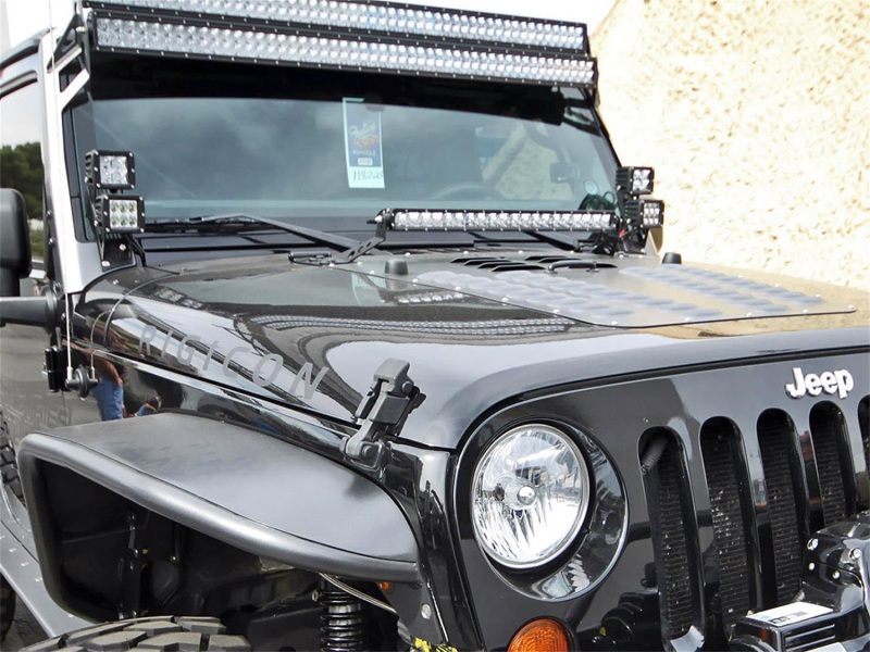 Rigid Industries Jeep JK - Double A-Pillar Mount - Mounts 2 sets of Dually/D2 thumbnail 7