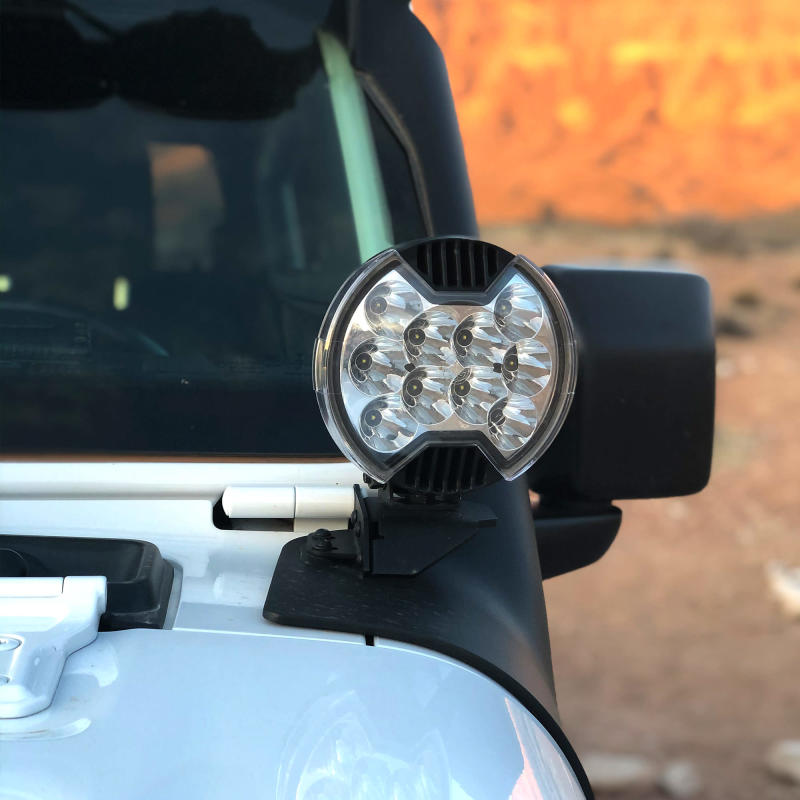 KC HiLiTES 6in. Light Shield for SlimLite LED - Clear thumbnail 7