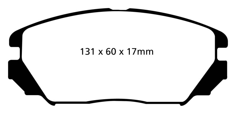 EBC 08-09 Hyundai Azera 3.3 Greenstuff Front Brake Pads thumbnail 5