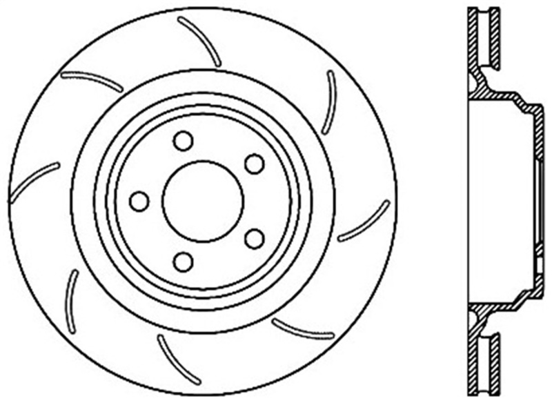 StopTech SportStop 06-09 Chrysler SRT-8 Rear Right Drilled & Slotted Rotor thumbnail 2