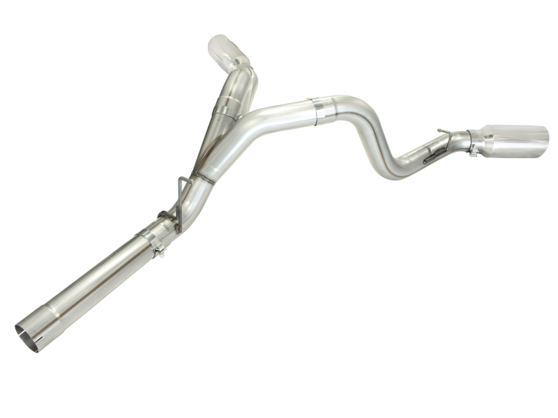 aFe MACH Force XP Exhaust 4inch DP-Back All SS 2011-14 GM Diesel Trucks V8-6.6L LML Polished thumbnail 8