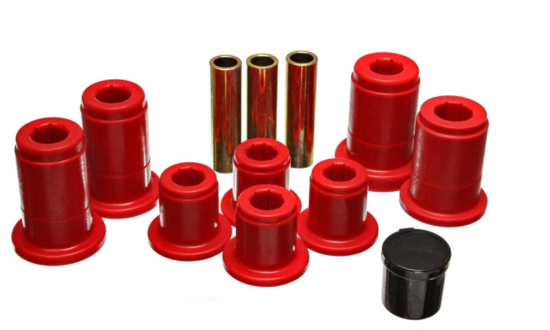 Energy Suspension Front Control Arm Bushing Set - Red thumbnail 6