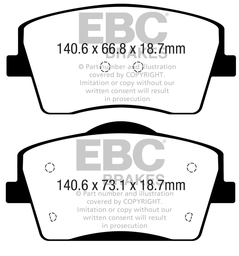 EBC S9 Brake Pad and Rotor Kit (1x ebcDP42365R, 1x ebcUSR2080) thumbnail 3