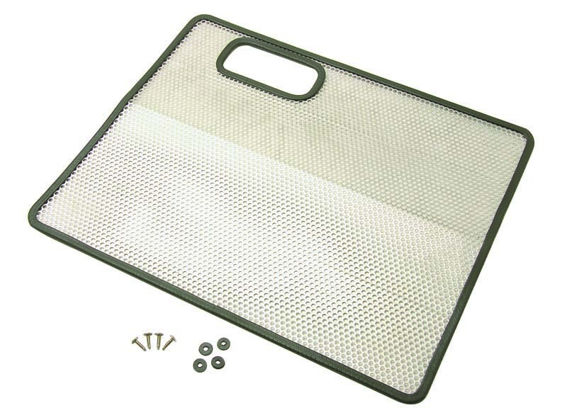 Kentrol 87-95 Jeep Wrangler YJ Bug Shield - Polished Silver