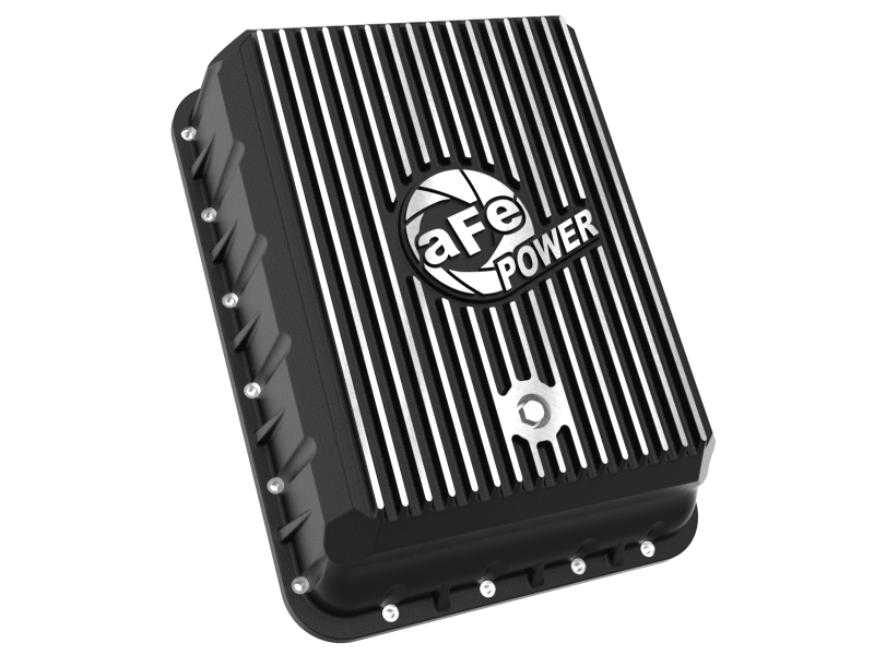 aFe POWER Pro Series Transmission Pan Black w/ Machined Fins RAM 3500 13-24 (AS69RC Transmission) thumbnail 3