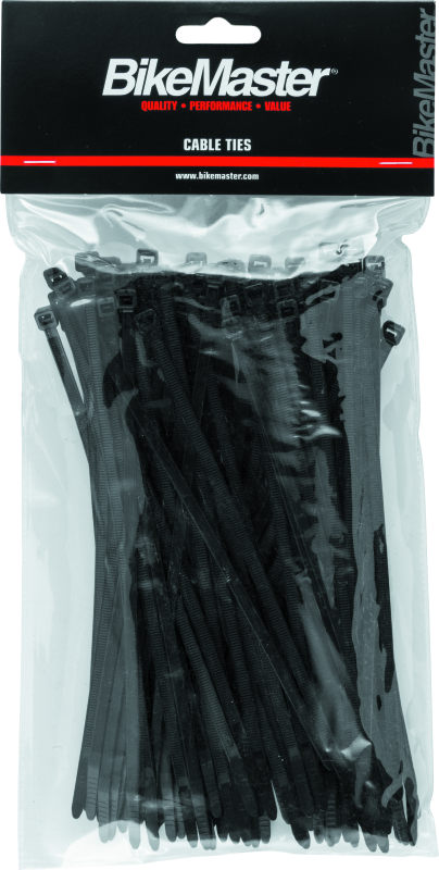 BikeMaster 7.5in Cable Ties (Pack of 100) - Black thumbnail 3
