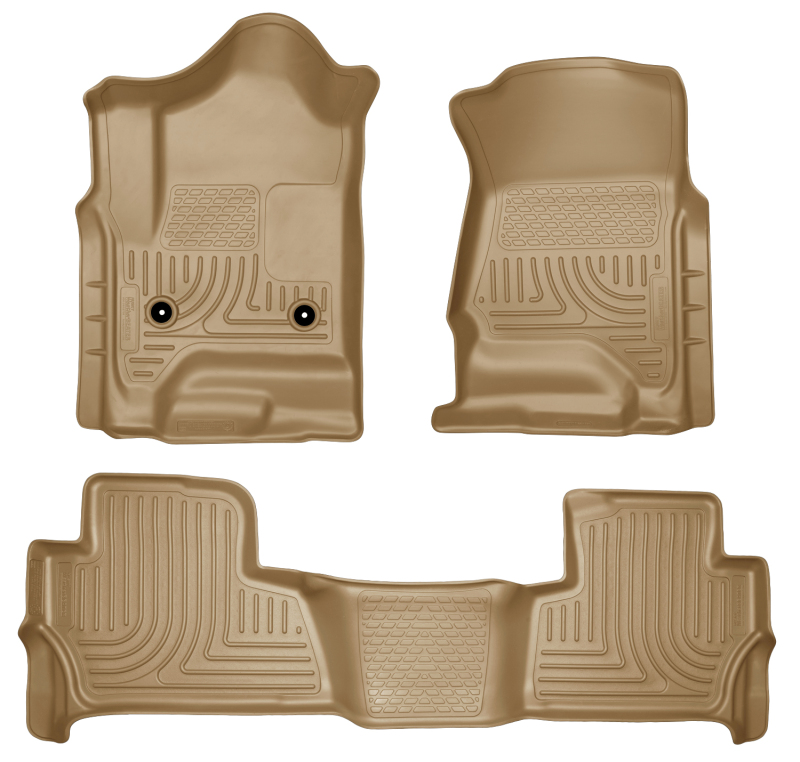 Husky Liners 2015 Chevy/GMC Tahoe/Yukon WeatherBeater Combo Tan Floor Liners thumbnail 7