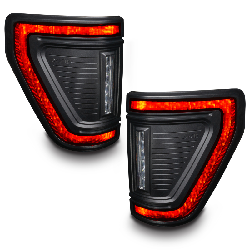 Oracle Lighting 21-24 Ford F-150 (Black Series) Flush Style LED Tail Lights