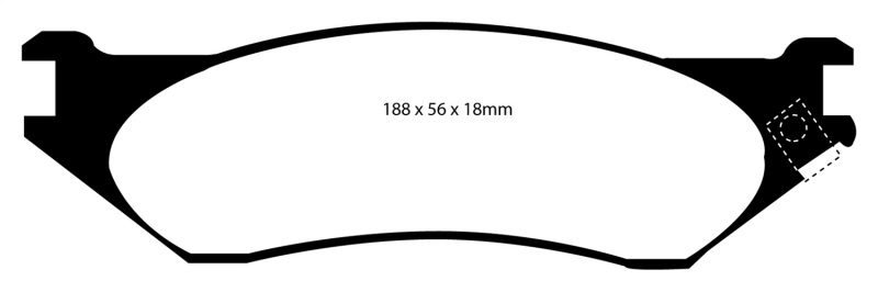 EBC S3 Brake Pad and Rotor Kit (1x ebcDP61638, 1x ebcGD7105) thumbnail 4