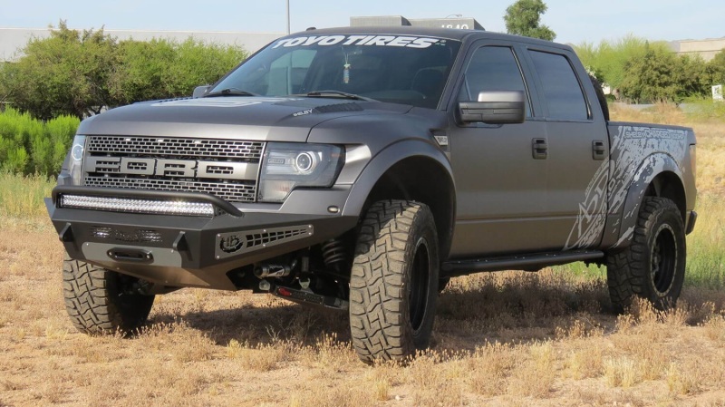 Addictive Desert Designs 10-14 Ford F-150 Raptor HoneyBadger Front Bumper w/ Winch Mount thumbnail 9