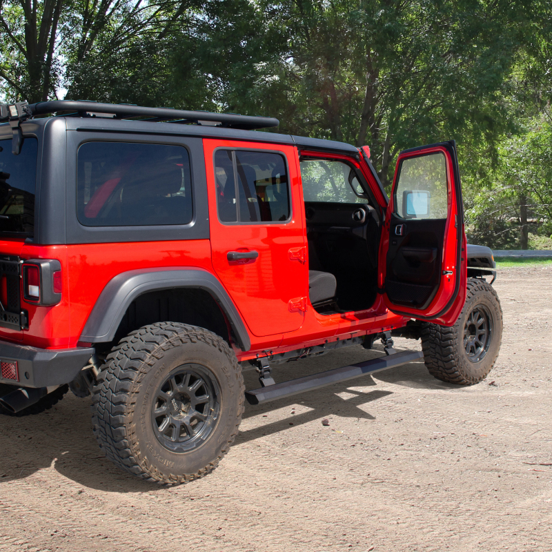 RealTruck 18-24 Jeep Wrangler 4dr VoltStep Electric Running Board Kit (Drilling Req.) - Tex. Blk thumbnail 9