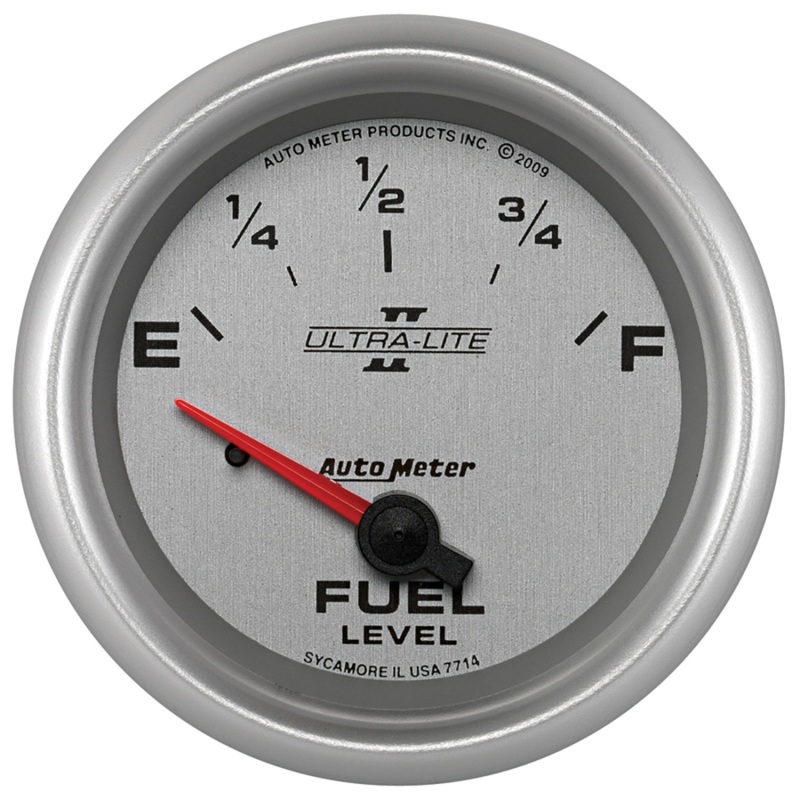 AutoMeter Gauge Fuel Level 2-5/8in. 0 Ohm(e) to 90 Ohm(f) Elec Ultra-Lite II thumbnail 4