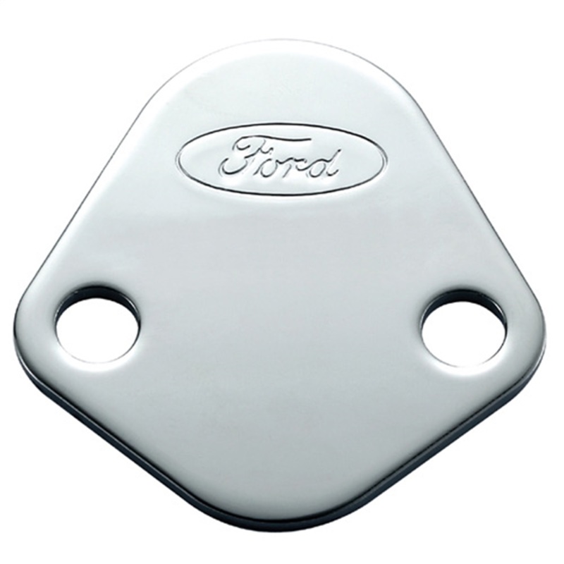 Ford Logo Fuel Pump Blockoff Plate: Chrome
Fuel Pump Block-Off Plate
