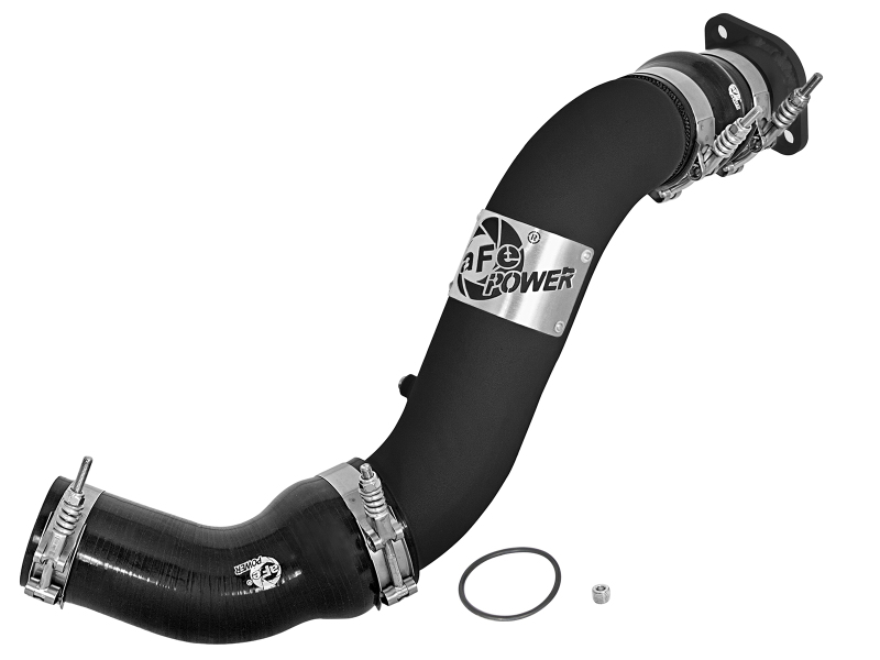 BladeRunner 3 IN Aluminum Hot Charge Pipe Black