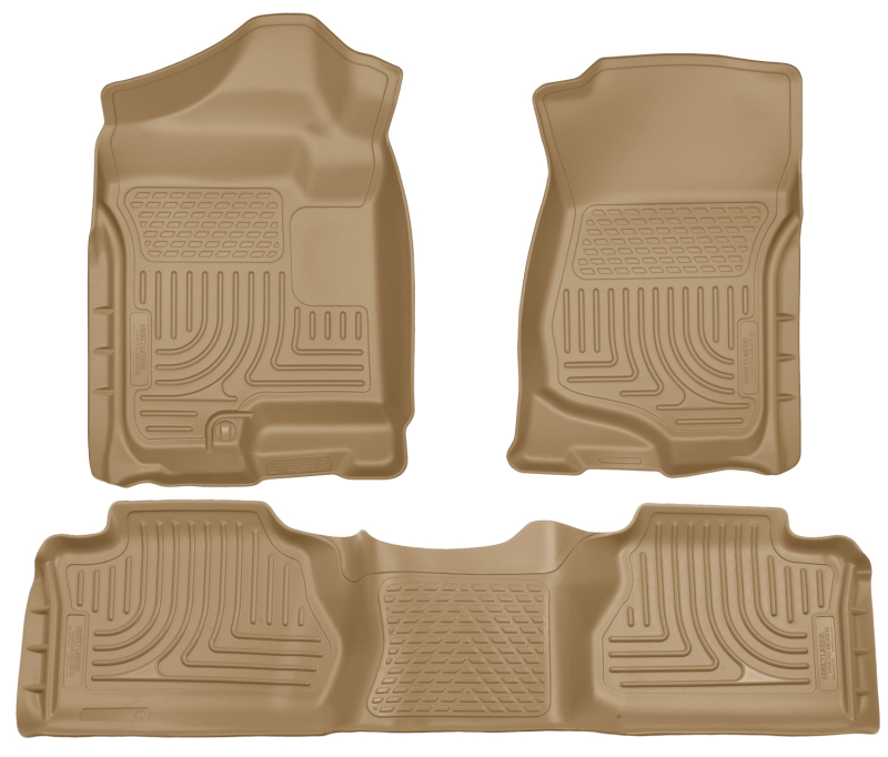 Husky Liners 07-12 Chevy Silverado/GMC Sierra Extended Cab WeatherBeater Combo Tan Floor Liners thumbnail 6