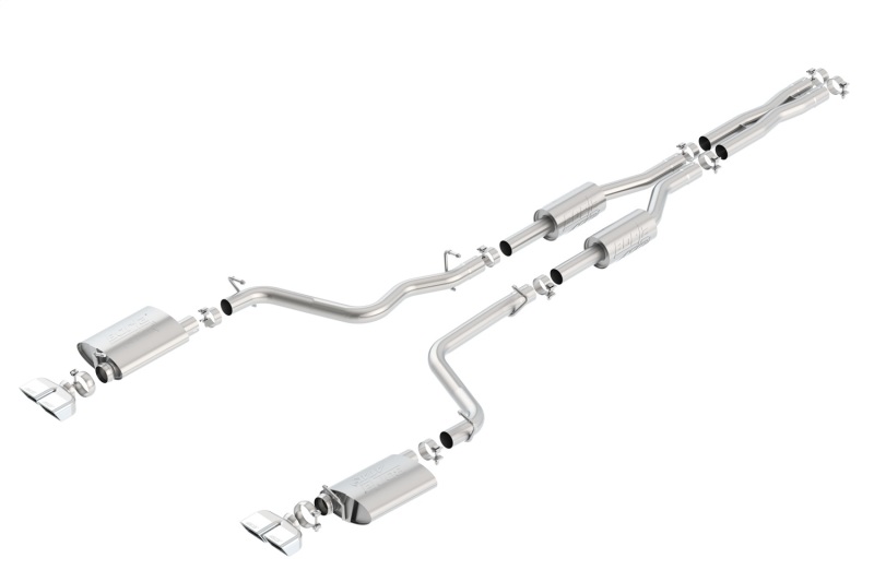 Borla 09-14 Dodge Challenger R/T 5.7L RWD 2Dr. 2.5in. ATAK CB Exhaust - Dual Split Rear Exit thumbnail 3