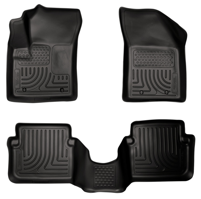 Husky Liners 11-12 Dodge Avenger/Chrysler 200 WeatherBeater Combo Black Floor Liners thumbnail 7