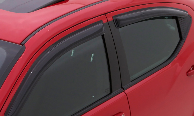 AVS 19-22 Mazda 3 Hatchback Ventvisor Outside Mount Window Deflectors 4pc - Smoke thumbnail 4