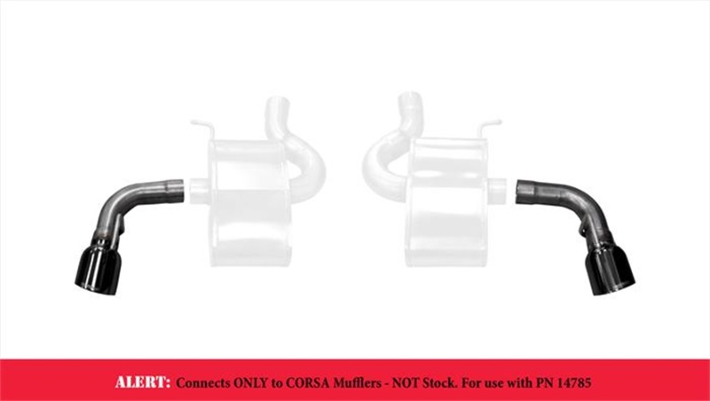 Corsa 2016-24 Chevy Camaro SS 2.75in Inlet / 4.5in Outlet Black PVD Tip Kit (For Corsa Exhaust Only) thumbnail 7
