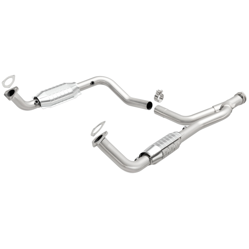 MagnaFlow DF Cat. Conv 95-99 Range Rover 4.0/4.6L GEMS Y-Pipe Assembly *NOT FOR SALE IN CALIFORNIA* thumbnail 4