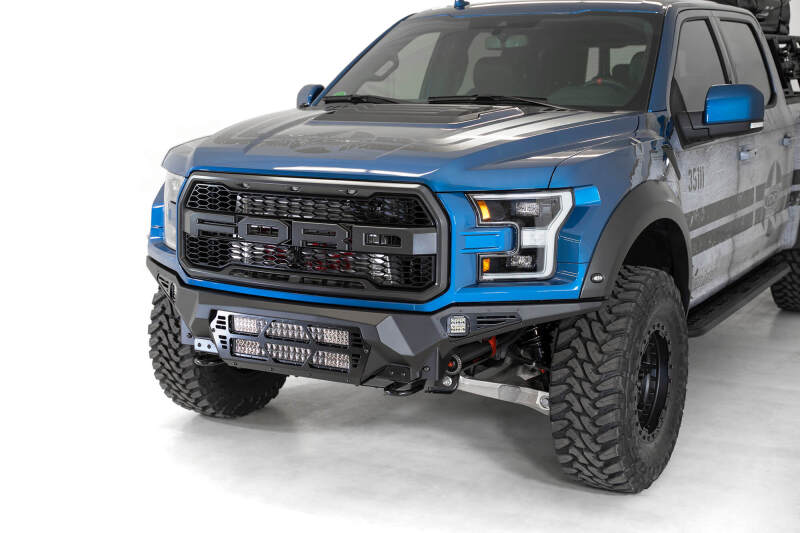 Addictive Desert Designs 17-20 Ford Raptor F-150 Bomber Front Bumper w/ 2 20in Light Bar Mounts thumbnail 4